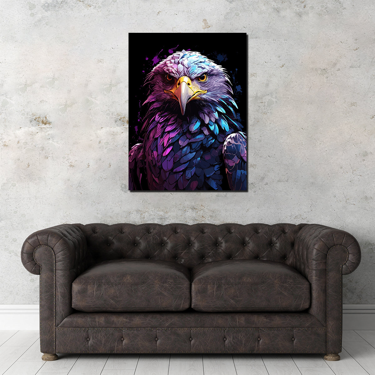 Eagle Animal Colorful Wall Art