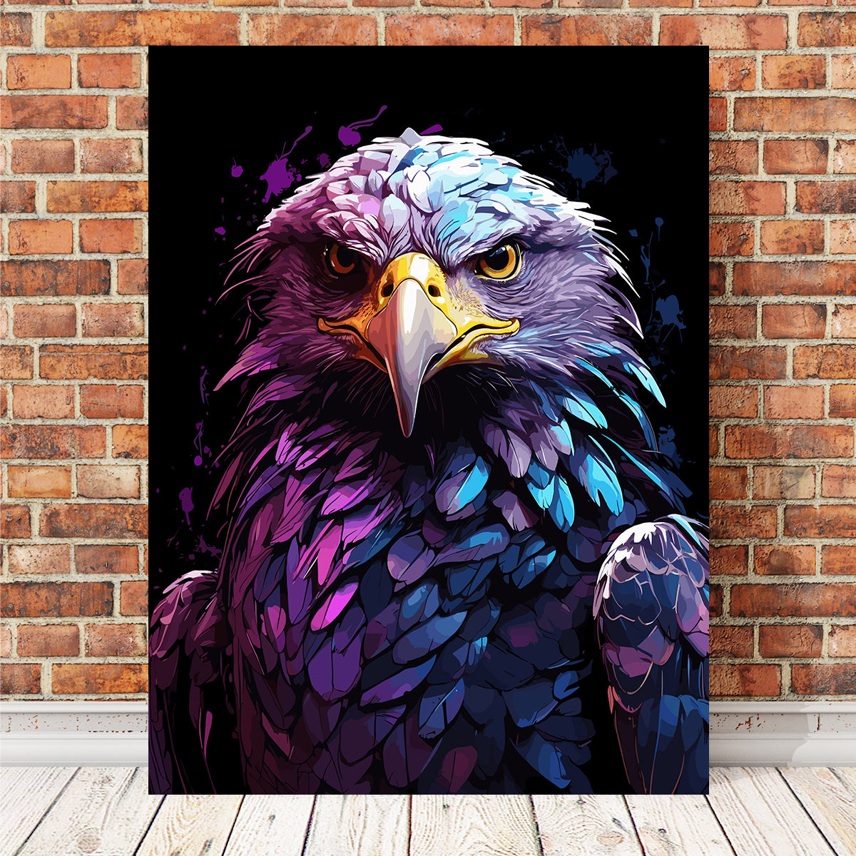 Eagle Animal Colorful Wall Art