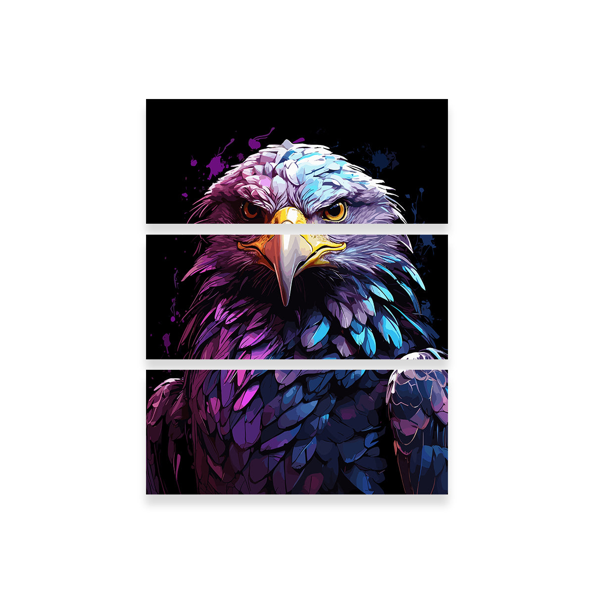 Eagle Animal Colorful Wall Art