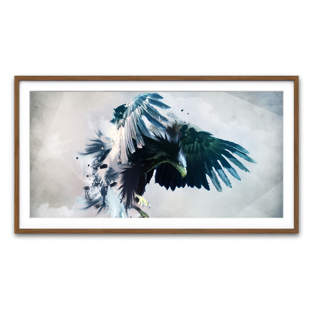 Framed Print 2x1 Walnut