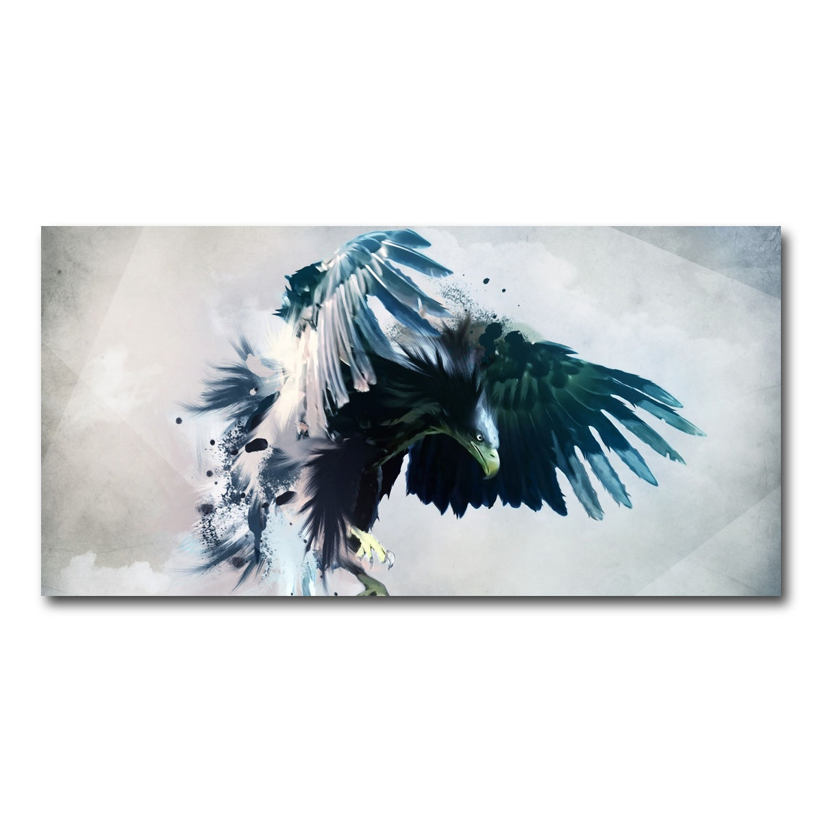 AUTO-MOCKUP WHITE | Eagle Abstract | 1 Piece | Gallery Wrapped | group=2x1