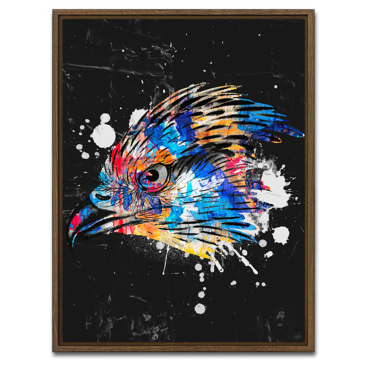 AUTO-MOCKUP WHITE | Eagle | 1 Piece | Walnut Framed Canvas | group=3x4
