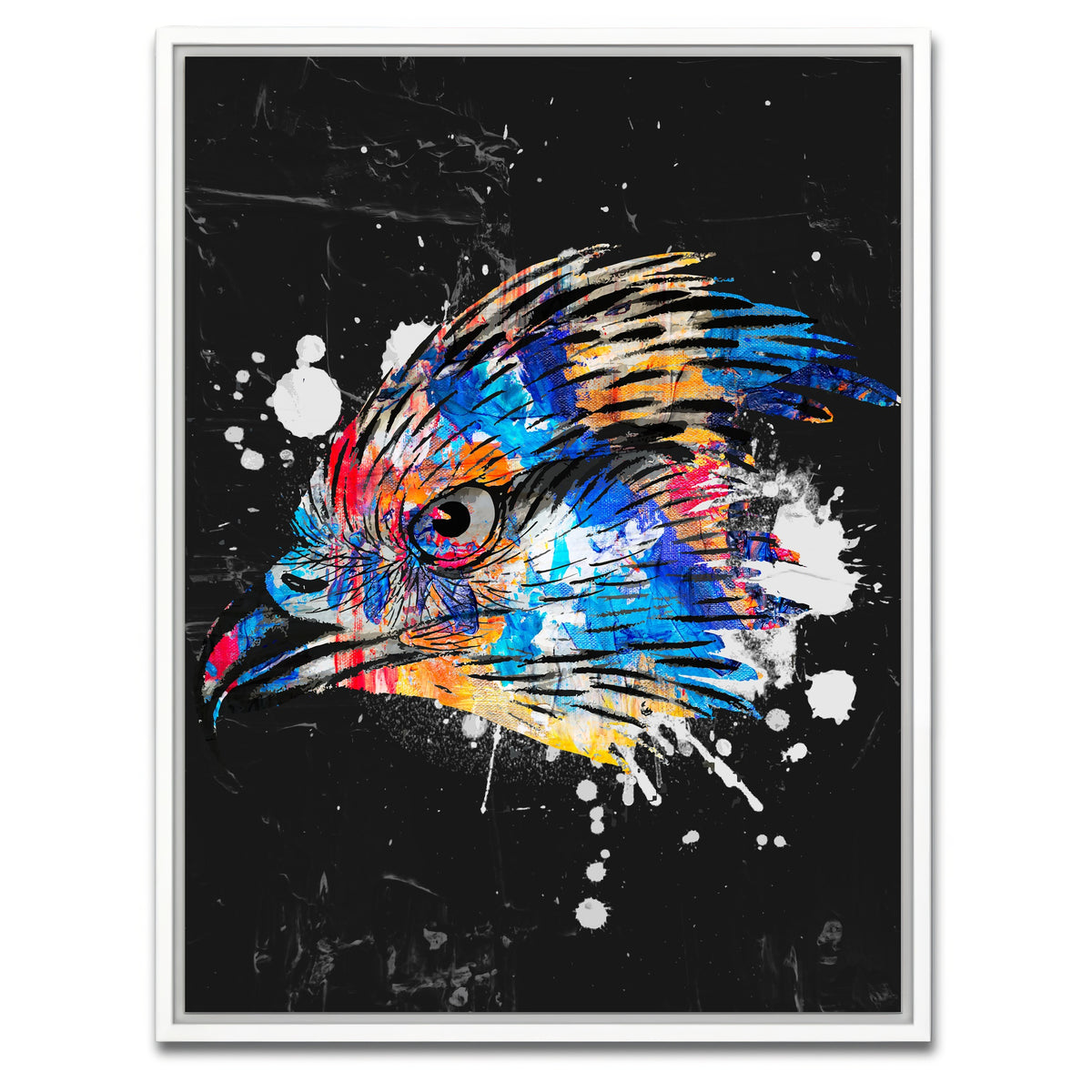 AUTO-MOCKUP WHITE | Eagle | 1 Piece | White Framed Canvas | group=3x4