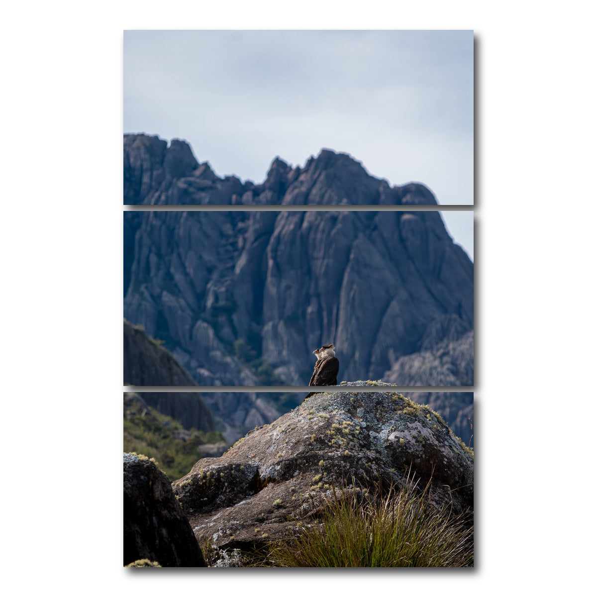 AUTO-MOCKUP WHITE | Eagles and Black Needles Peak | 3 Piece | Gallery Wrap Canvas | group=12x24_stacked