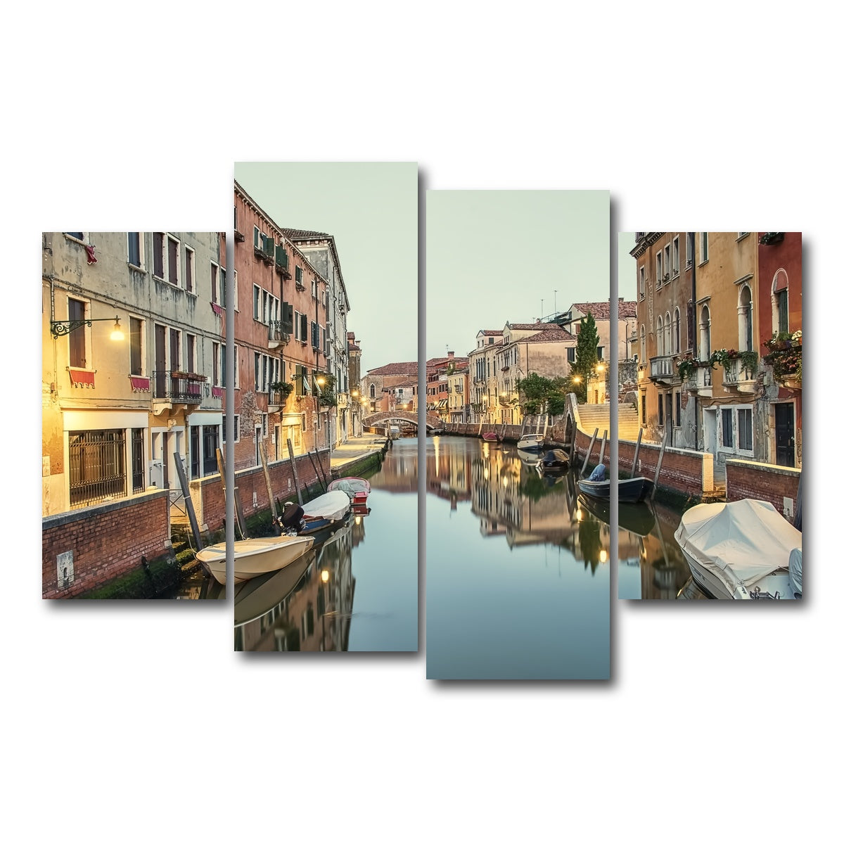 AUTO-MOCKUP WHITE | Early Morning | 4 Piece | Gallery Wrap Canvas | group=4_short