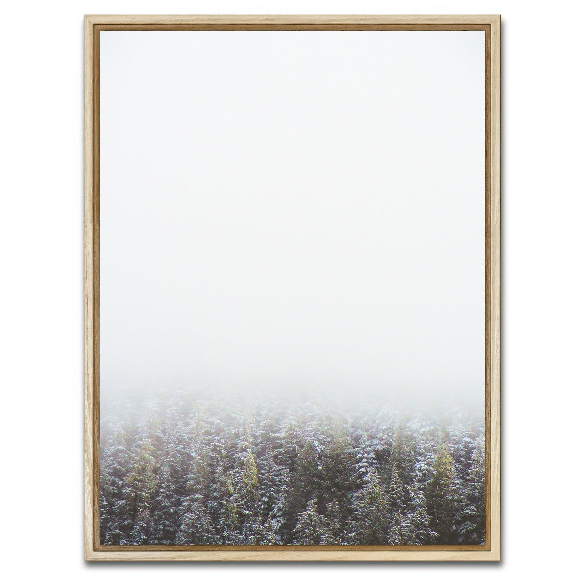 AUTO-MOCKUP WHITE | Early Morning in Northern BC Canada | 1 Piece | Natural Framed Canvas | group=3x4