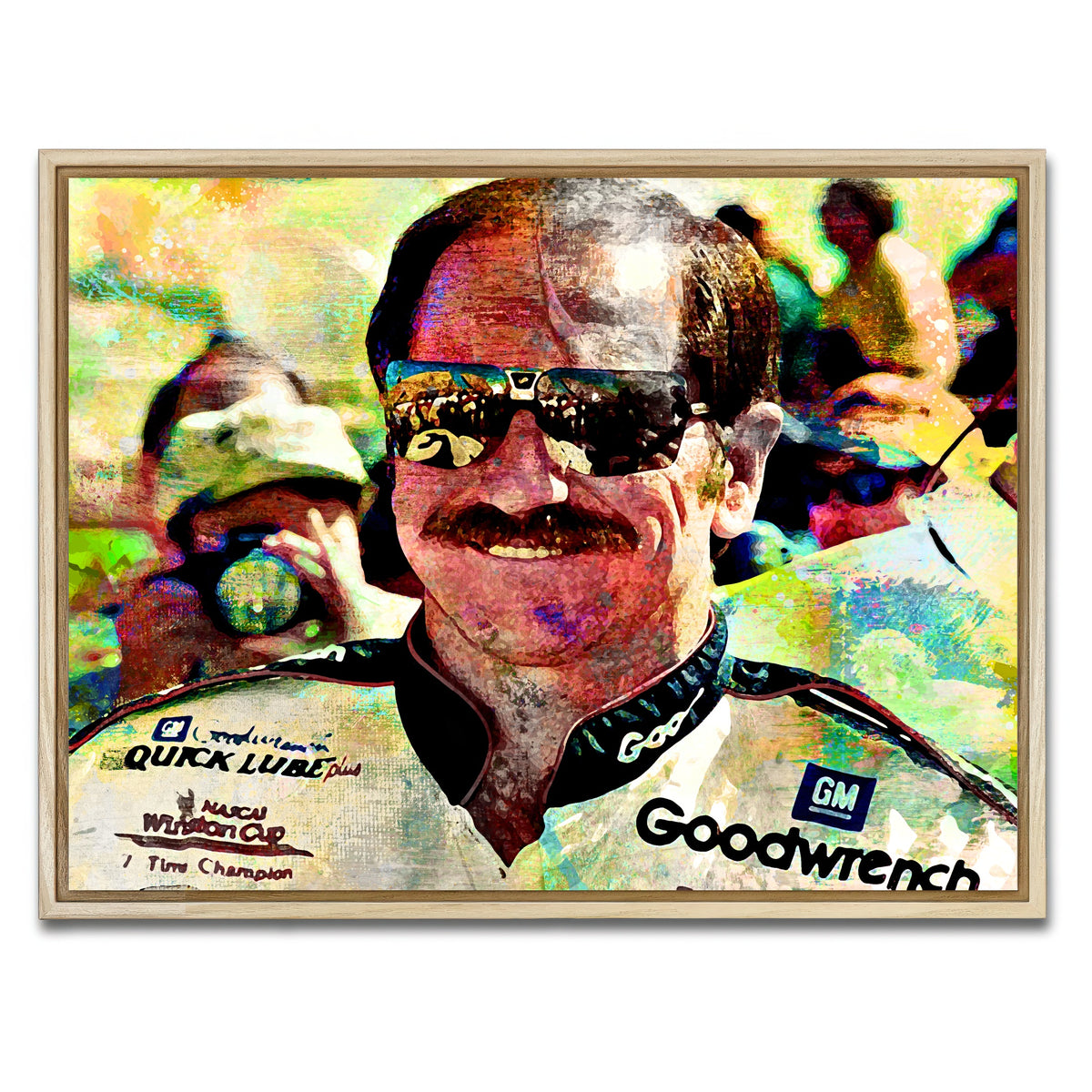 AUTO-MOCKUP WHITE | Earnhardt | 1 Piece | Natural Framed Canvas | group=4x3