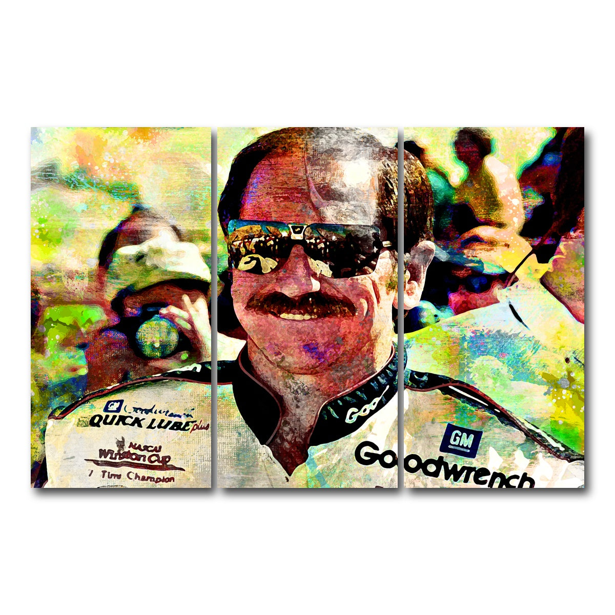 AUTO-MOCKUP WHITE | Earnhardt | 3 Piece | Gallery Wrap Canvas | group=12x24