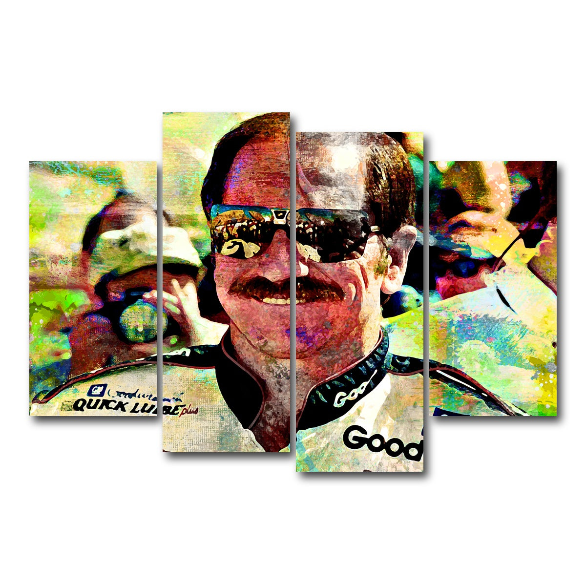 AUTO-MOCKUP WHITE | Earnhardt | 4 Piece | Gallery Wrap Canvas | group=4_short