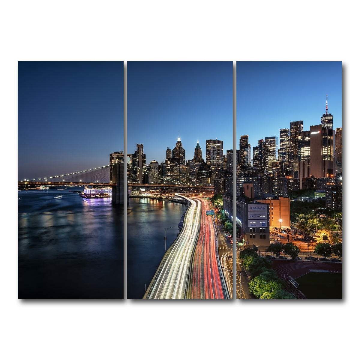 AUTO-MOCKUP WHITE | East Manhattan | 3 Piece | Gallery Wrap Canvas | group=8x18