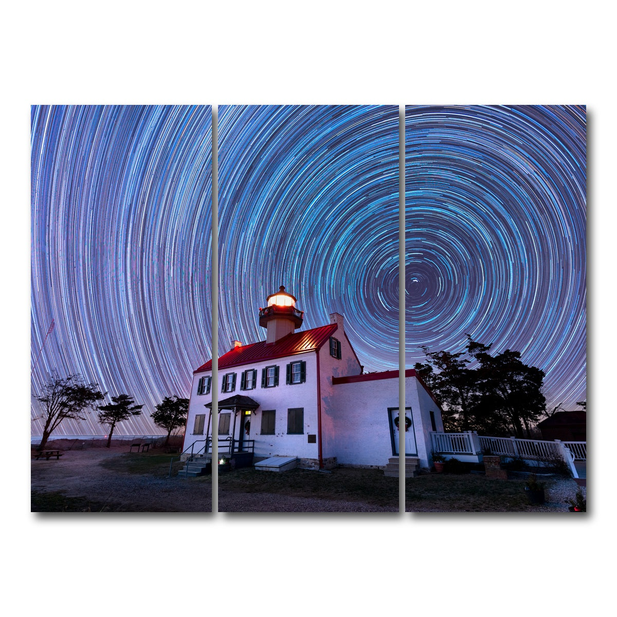 AUTO-MOCKUP WHITE | East Point Lighthouse - Winter Spinnies | 3 Piece | Gallery Wrap Canvas | group=8x18