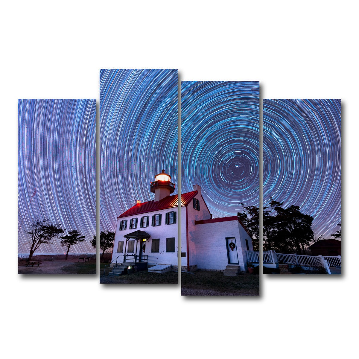 AUTO-MOCKUP WHITE | East Point Lighthouse - Winter Spinnies | 4 Piece | Gallery Wrap Canvas | group=4_normal