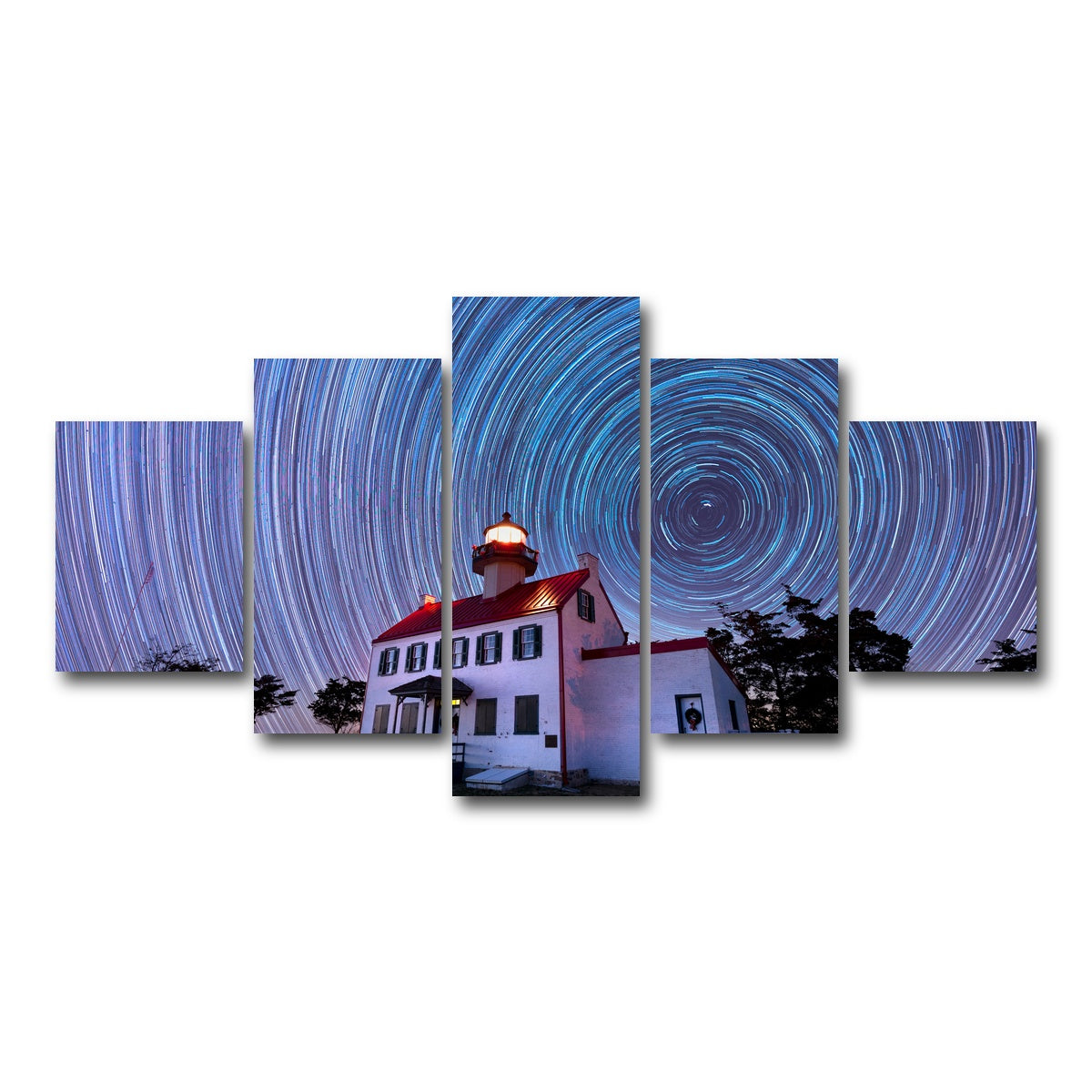 AUTO-MOCKUP WHITE | East Point Lighthouse - Winter Spinnies | 5 Piece | Gallery Wrap Canvas | group=5_short