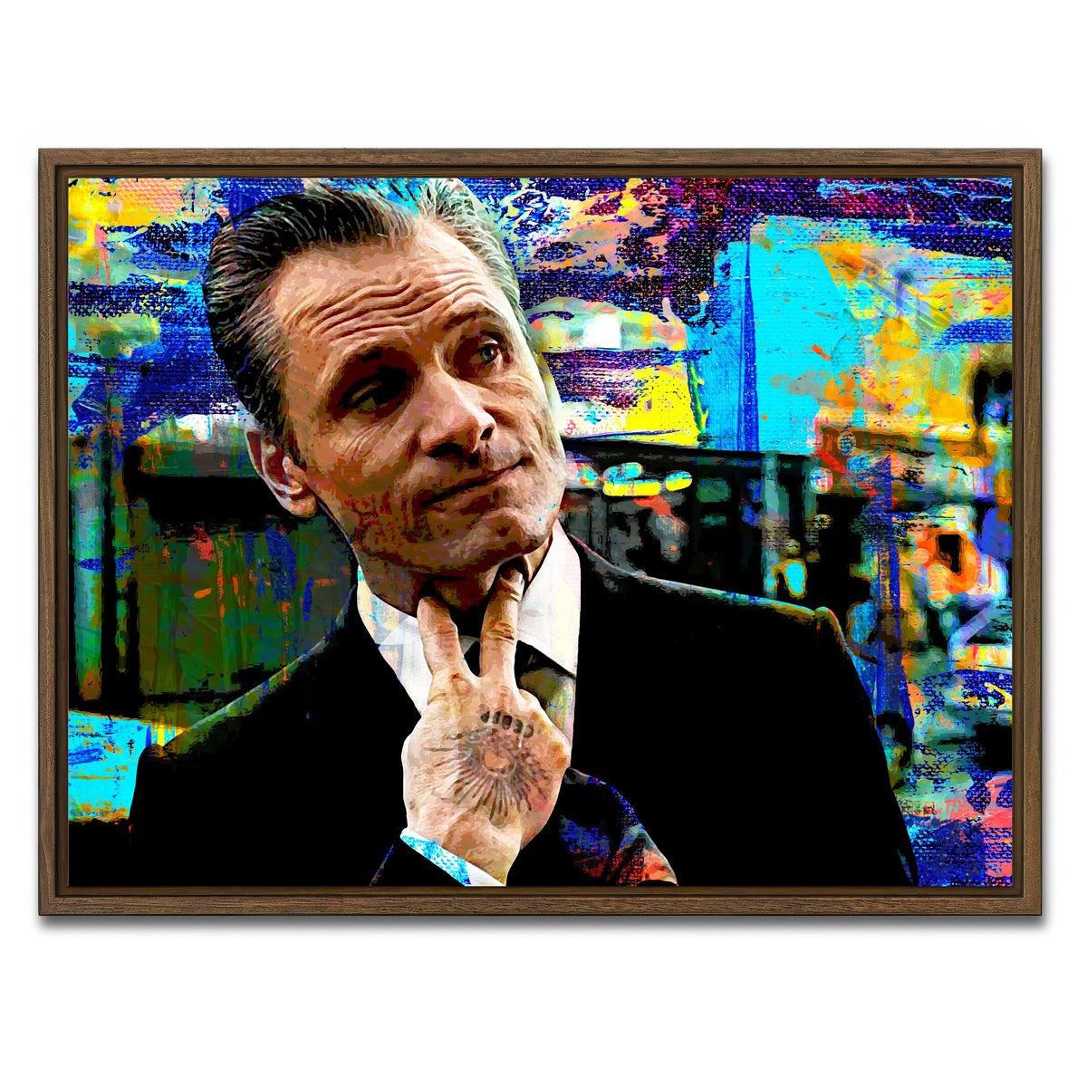 AUTO-MOCKUP WHITE | Eastern Promises Nikolai | 1 Piece | Walnut Framed Canvas | group=4x3