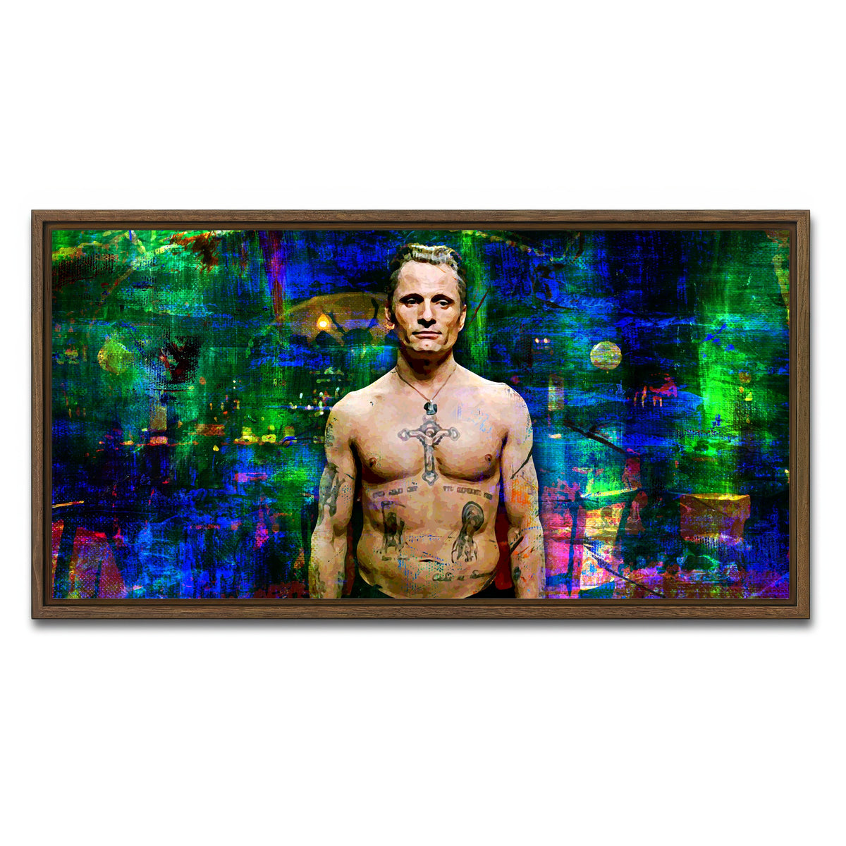 AUTO-MOCKUP WHITE | Eastern Promises | 1 Piece | Walnut Framed Canvas | group=2x1
