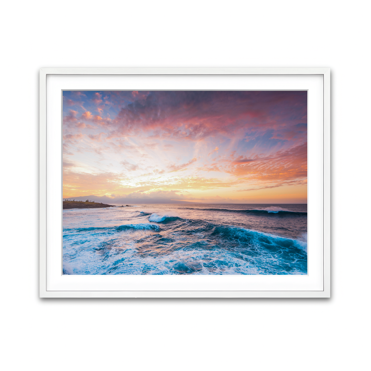 Framed Print 4x3 White