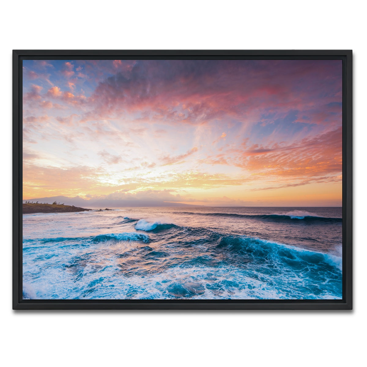 AUTO-MOCKUP WHITE | Easy Evening | 1 Piece | Black Framed Canvas | group=4x3