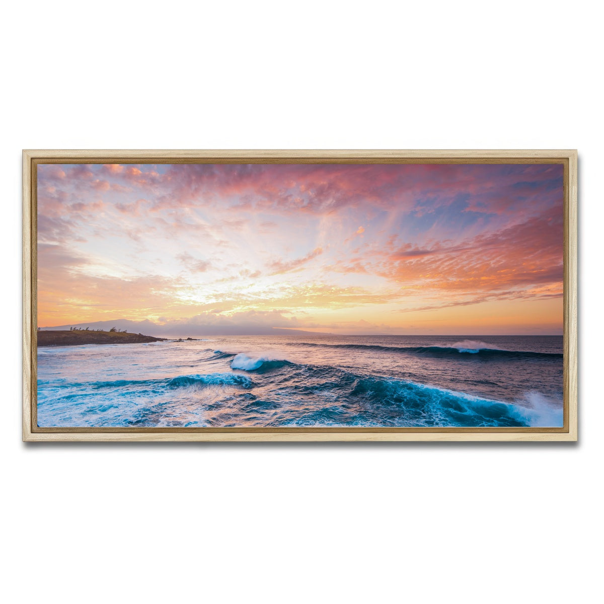 AUTO-MOCKUP WHITE | Easy Evening | 1 Piece | Natural Framed Canvas | group=2x1