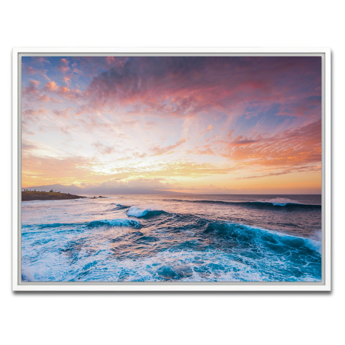 AUTO-MOCKUP WHITE | Easy Evening | 1 Piece | White Framed Canvas | group=4x3