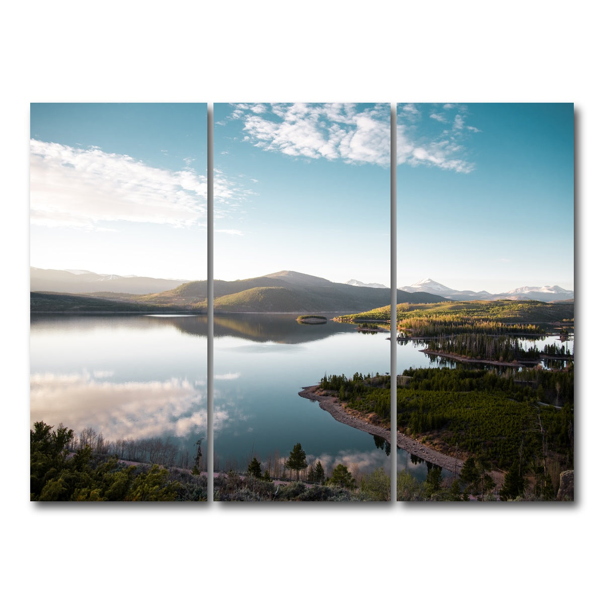 AUTO-MOCKUP WHITE | Easy Morning | 3 Piece | Gallery Wrap Canvas | group=8x18