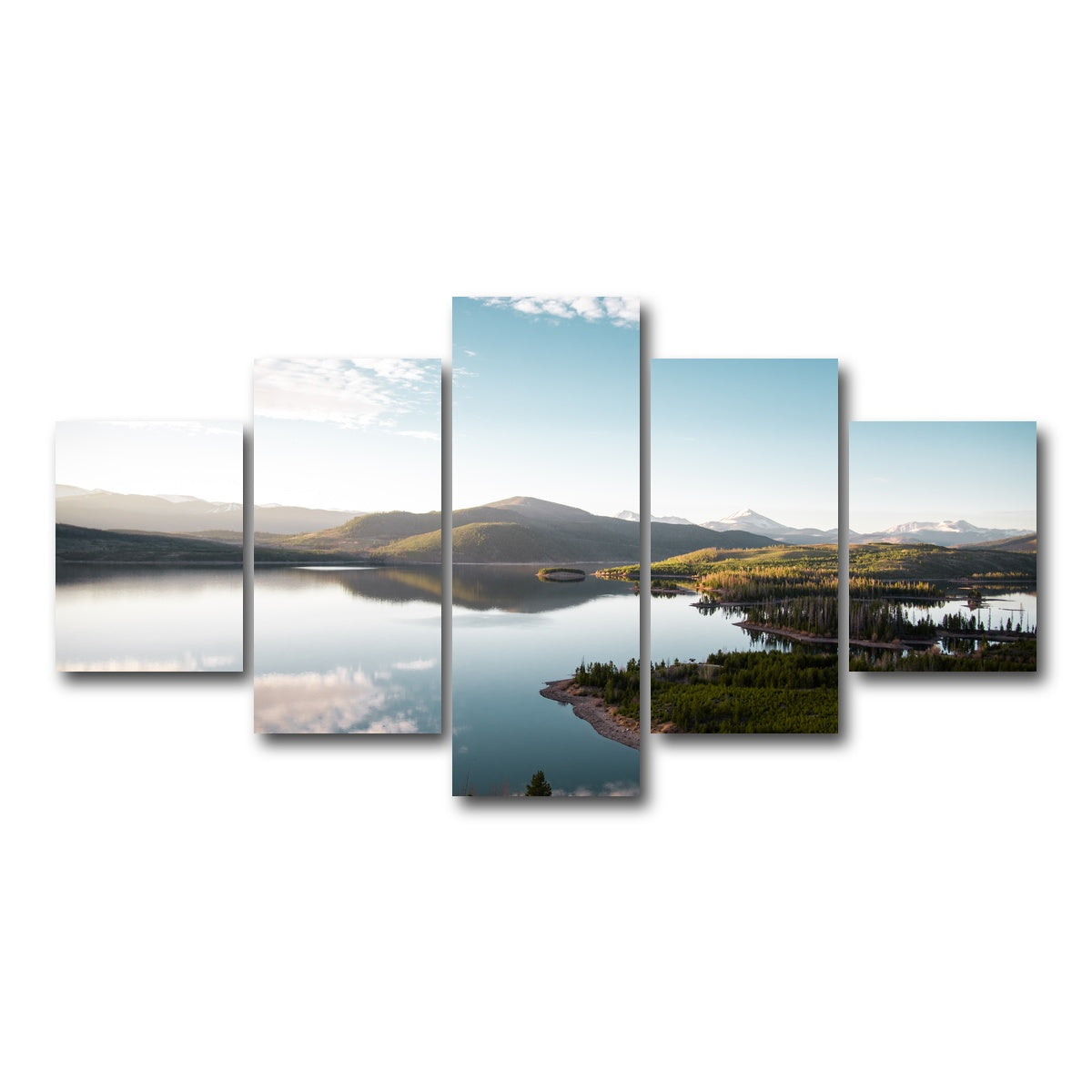 AUTO-MOCKUP WHITE | Easy Morning | 5 Piece | Gallery Wrap Canvas | group=5_short