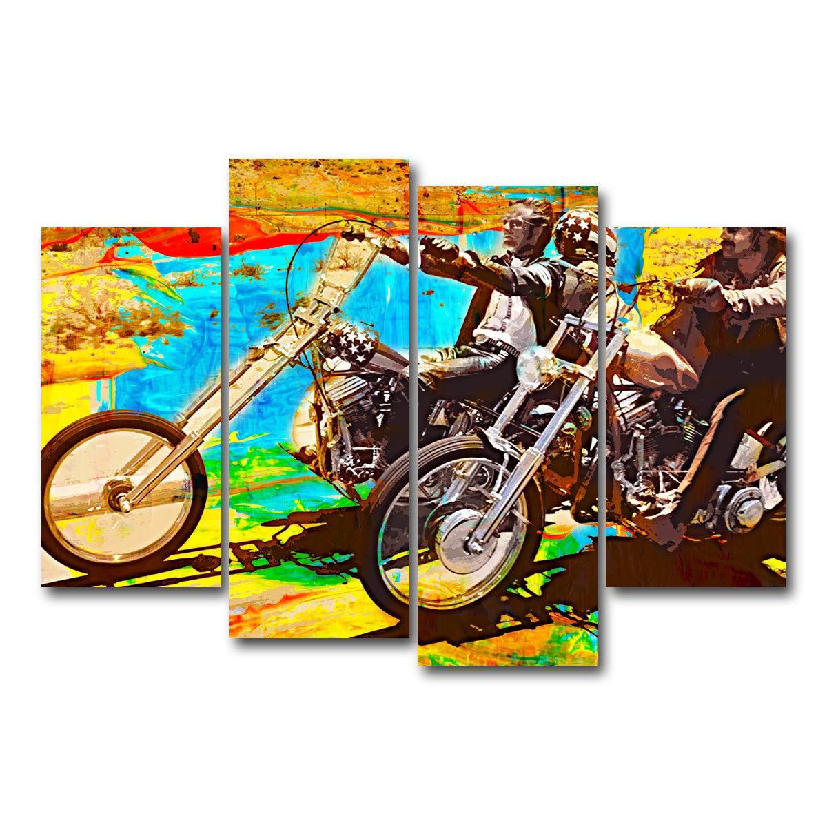 AUTO-MOCKUP WHITE | Easy Rider | 4 Piece | Gallery Wrap Canvas | group=4_short