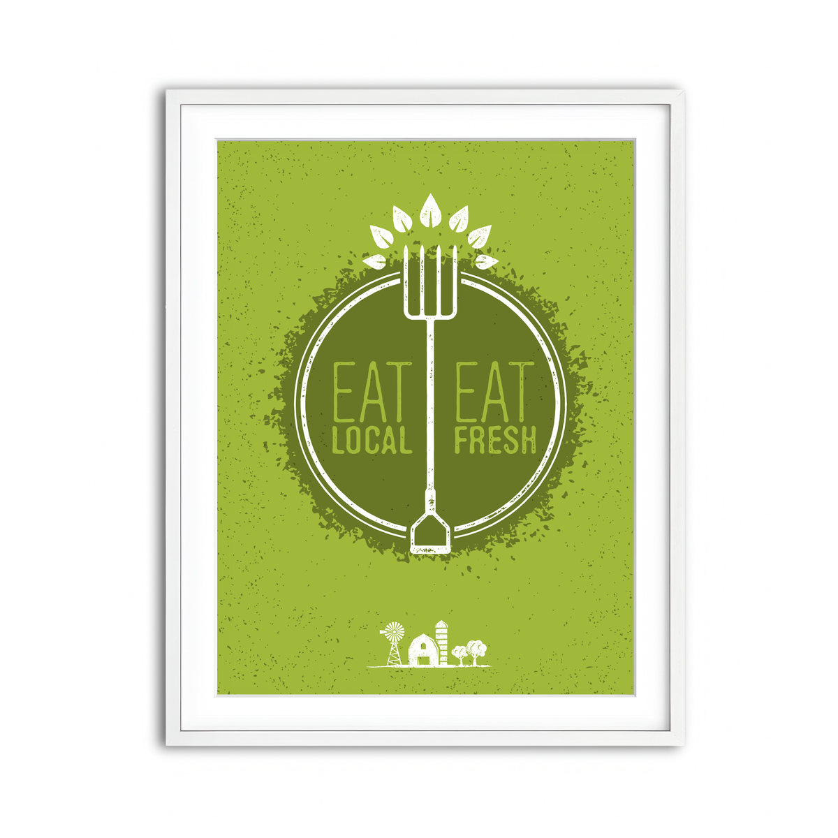 Framed Print 3x4 White