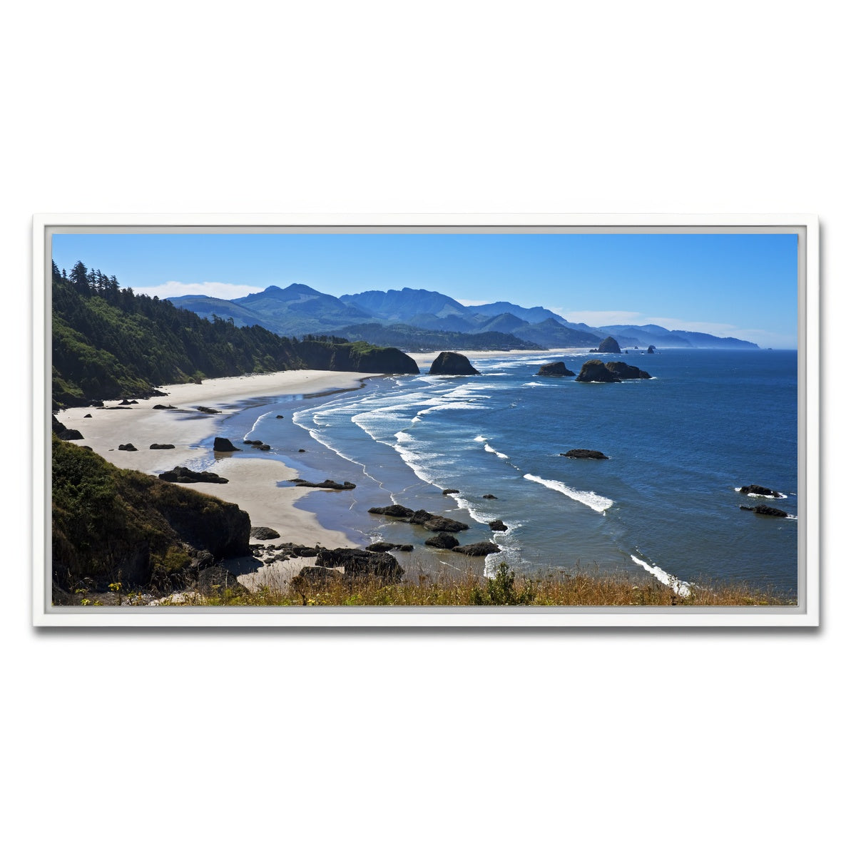 AUTO-MOCKUP WHITE | Ecola State Park | 1 Piece | White Framed Canvas | group=2x1