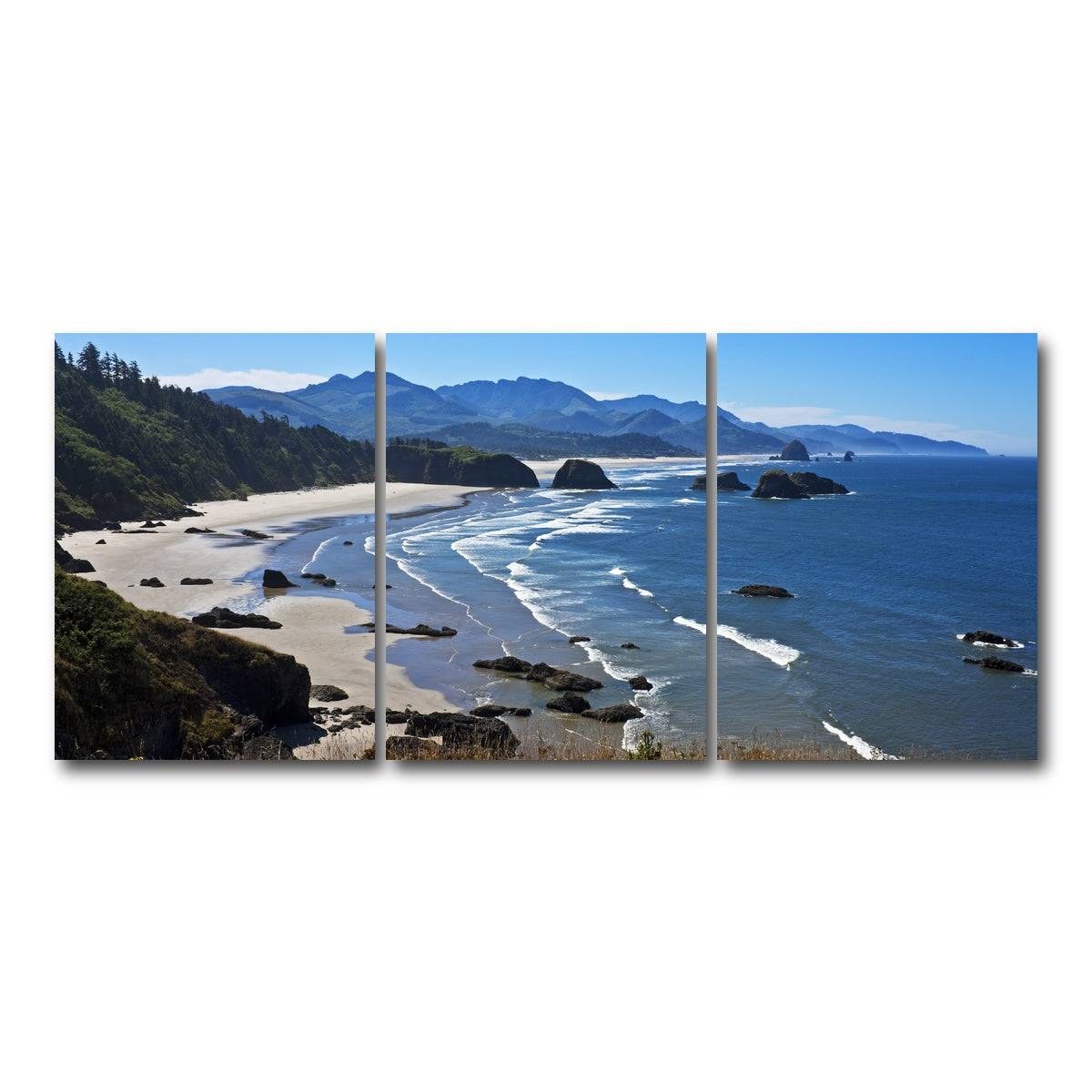 AUTO-MOCKUP WHITE | Ecola State Park | 3 Piece | Gallery Wrap Canvas | group=18x24