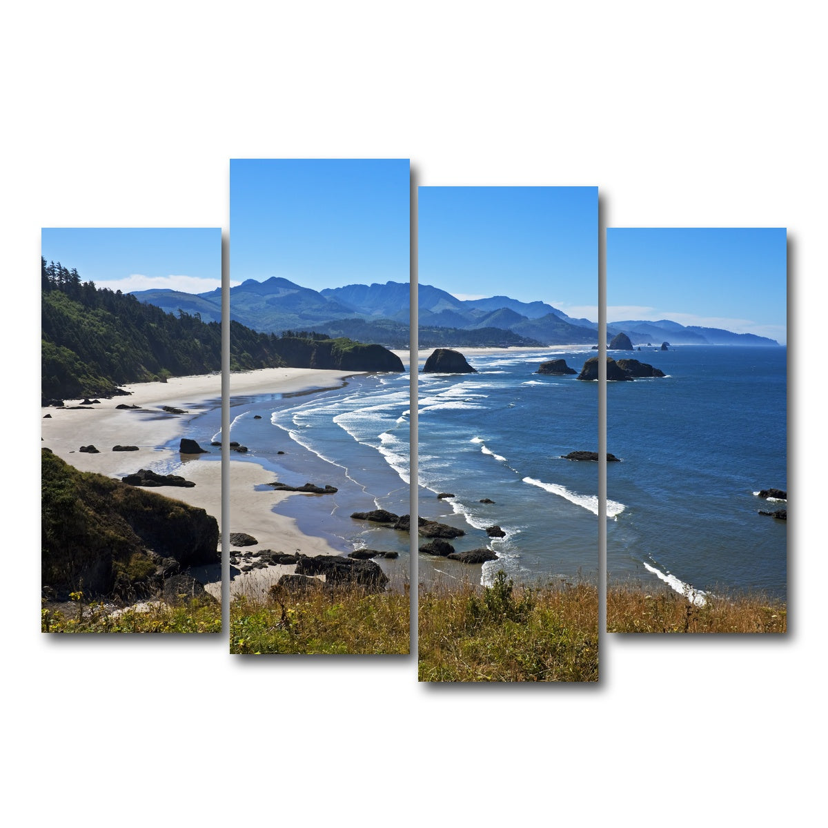 AUTO-MOCKUP WHITE | Ecola State Park | 4 Piece | Gallery Wrap Canvas | group=4_normal