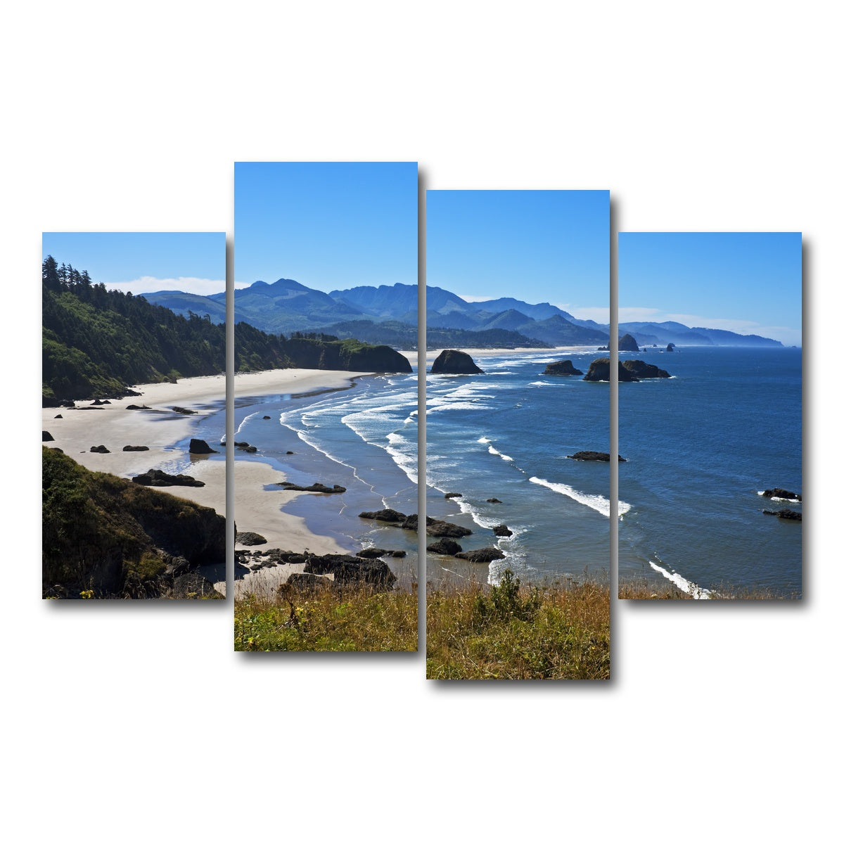 AUTO-MOCKUP WHITE | Ecola State Park | 4 Piece | Gallery Wrap Canvas | group=4_short