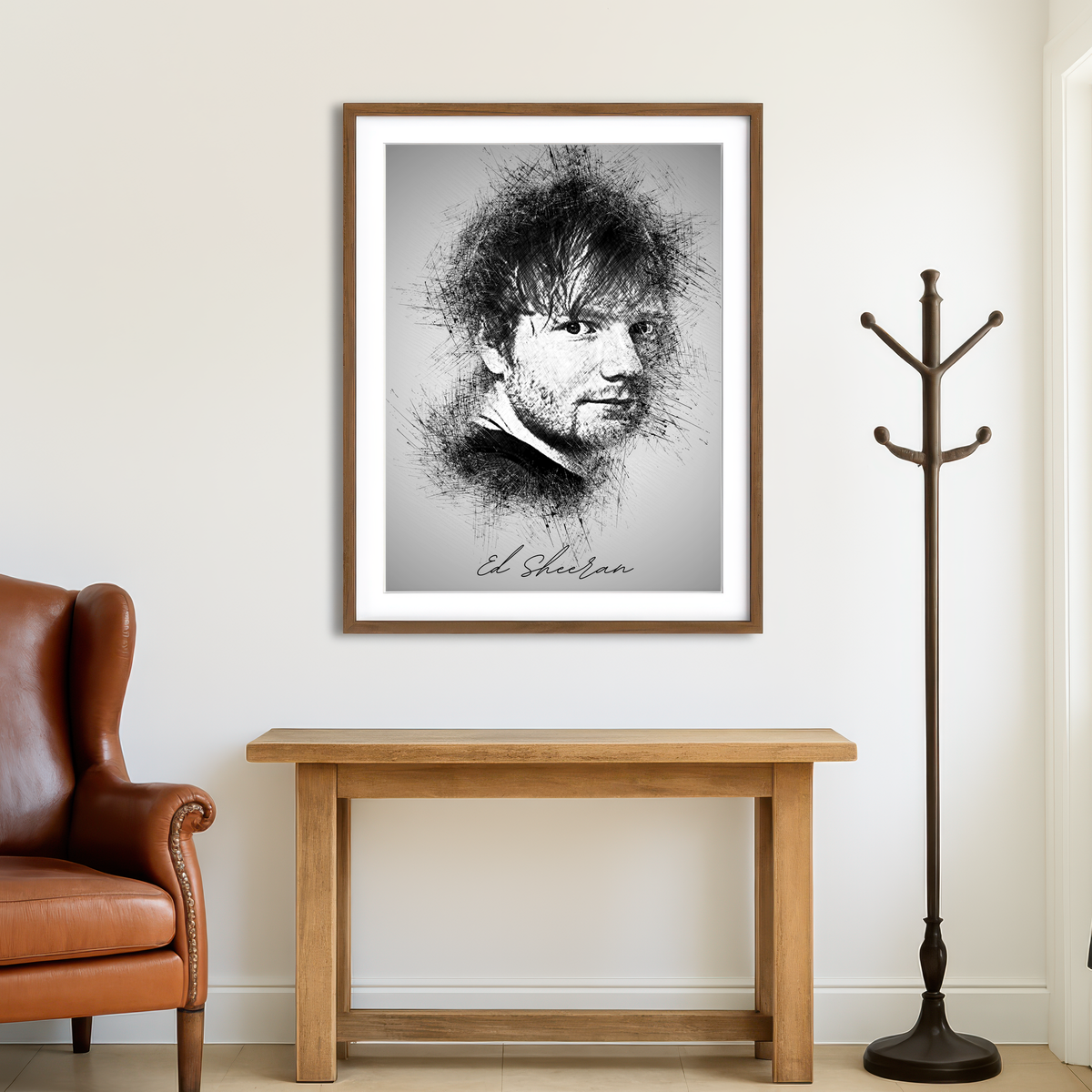 AUTO-MOCKUP ROOM | Ed Sheeran Wall Art