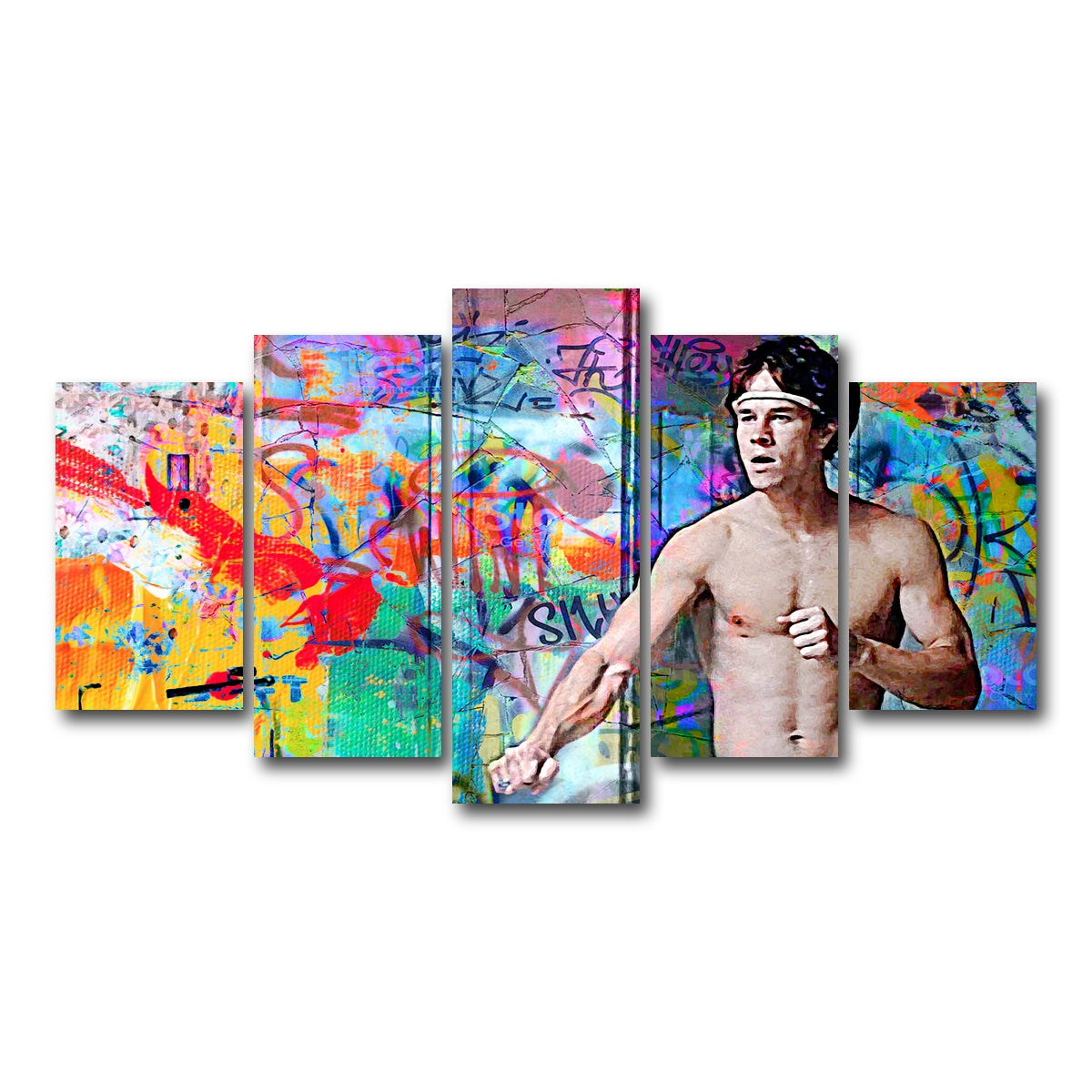 AUTO-MOCKUP WHITE | Eddie Adams | 5 Piece | Gallery Wrap Canvas | group=5_normal