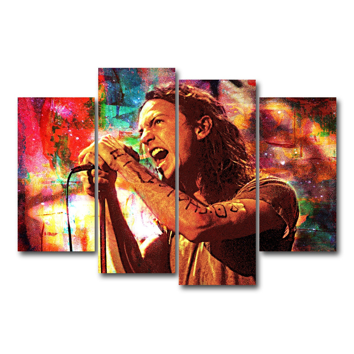AUTO-MOCKUP WHITE | Eddie Vedder | 4 Piece | Gallery Wrap Canvas | group=4_short