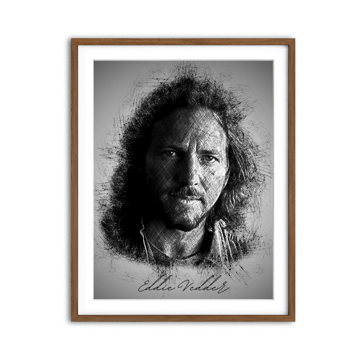 Framed Print 3x4 Walnut