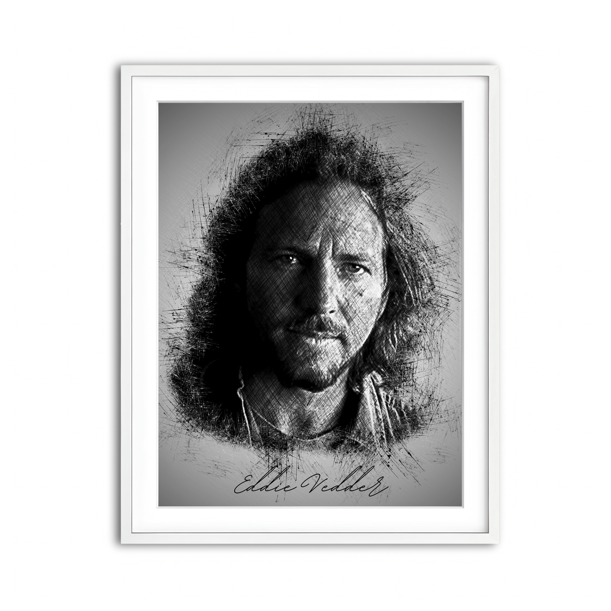 Framed Print 3x4 White