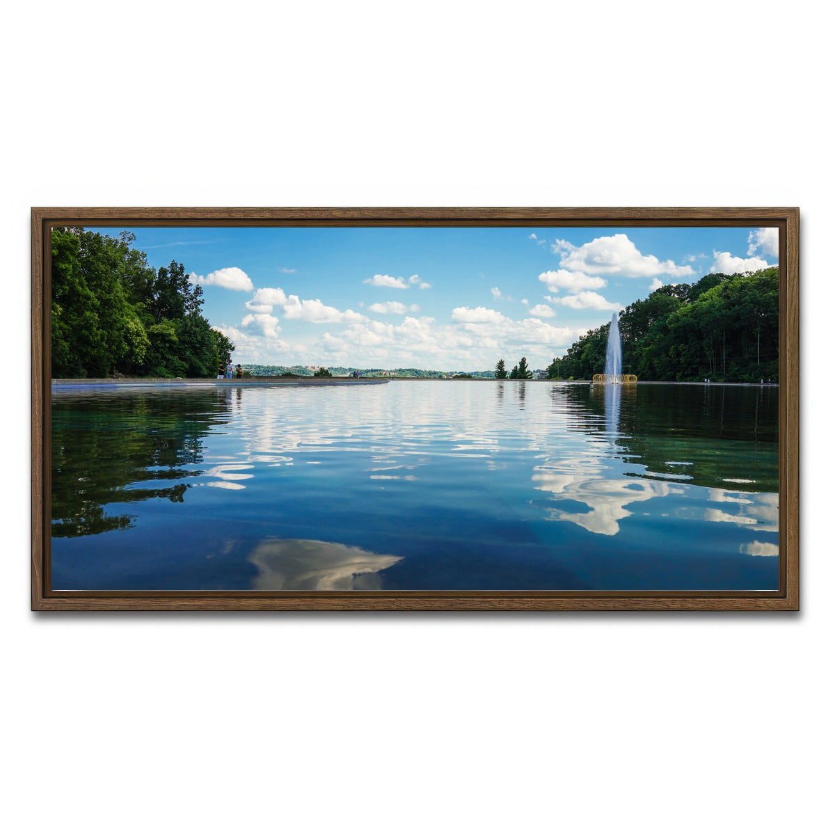 AUTO-MOCKUP WHITE | Eden Park | 1 Piece | Walnut Framed Canvas | group=2x1