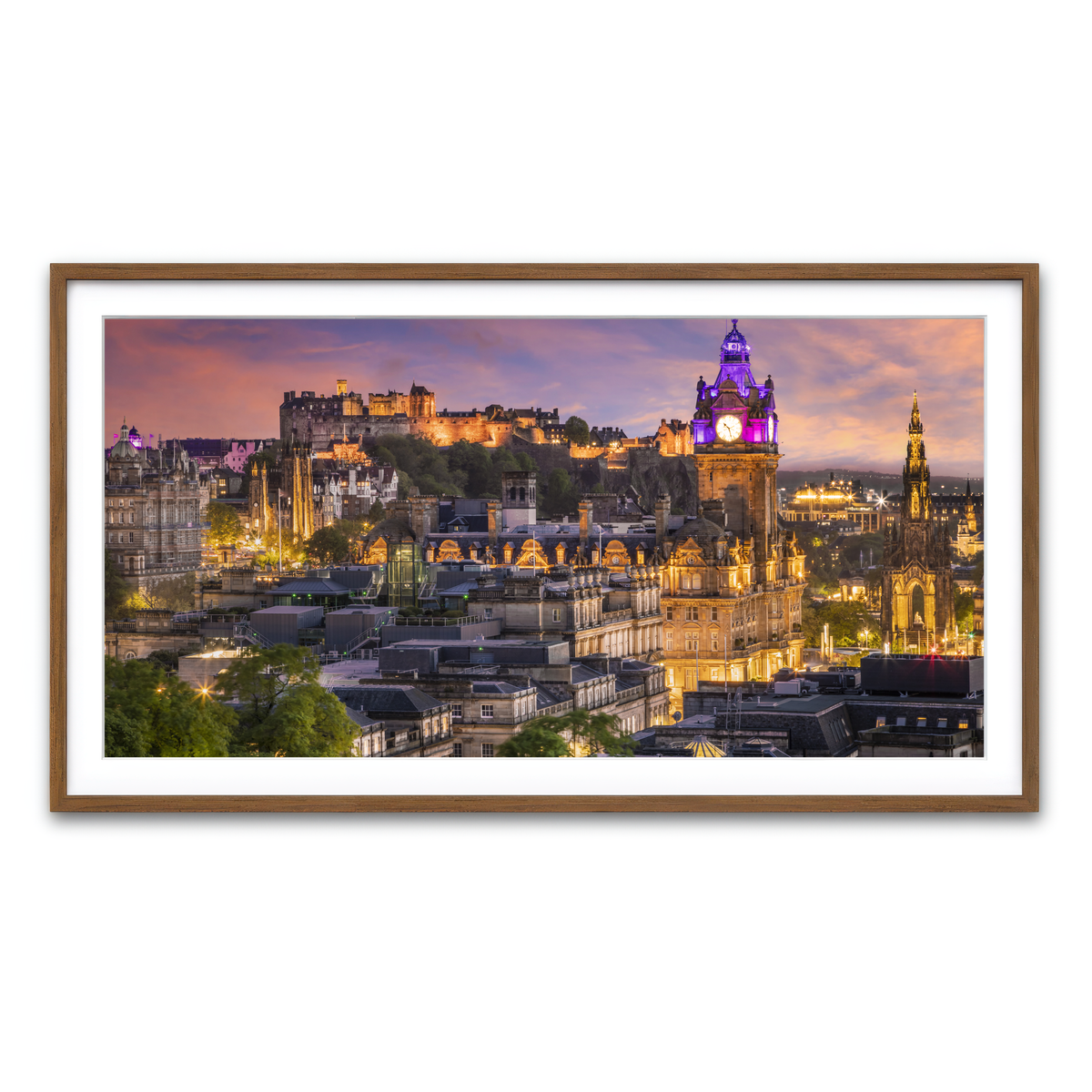 Framed Print 2x1 Walnut