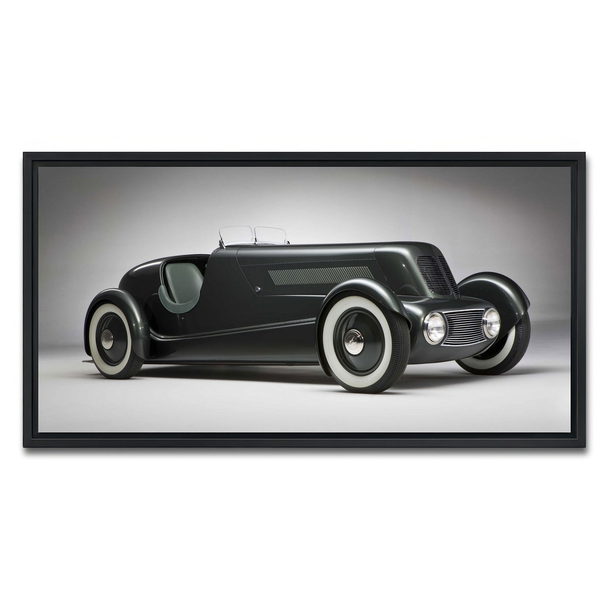 AUTO-MOCKUP WHITE | Edsel Ford's 1934 Model 40 Speedster | 1 Piece | Black Framed Canvas | group=2x1