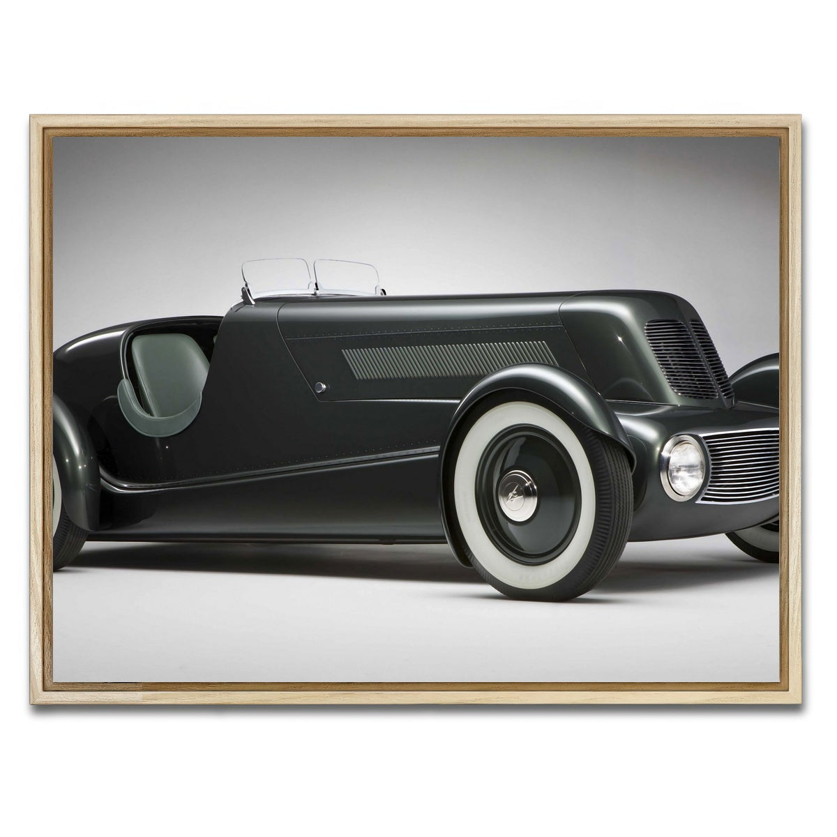 AUTO-MOCKUP WHITE | Edsel Ford's 1934 Model 40 Speedster | 1 Piece | Natural Framed Canvas | group=4x3