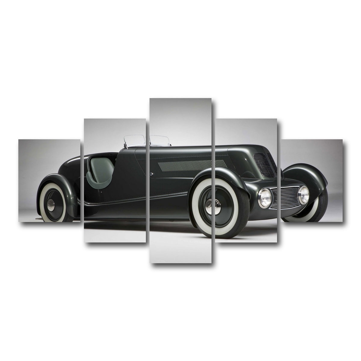 AUTO-MOCKUP WHITE | Edsel Ford's 1934 Model 40 Speedster | 5 Piece | Gallery Wrap Canvas | group=5_short