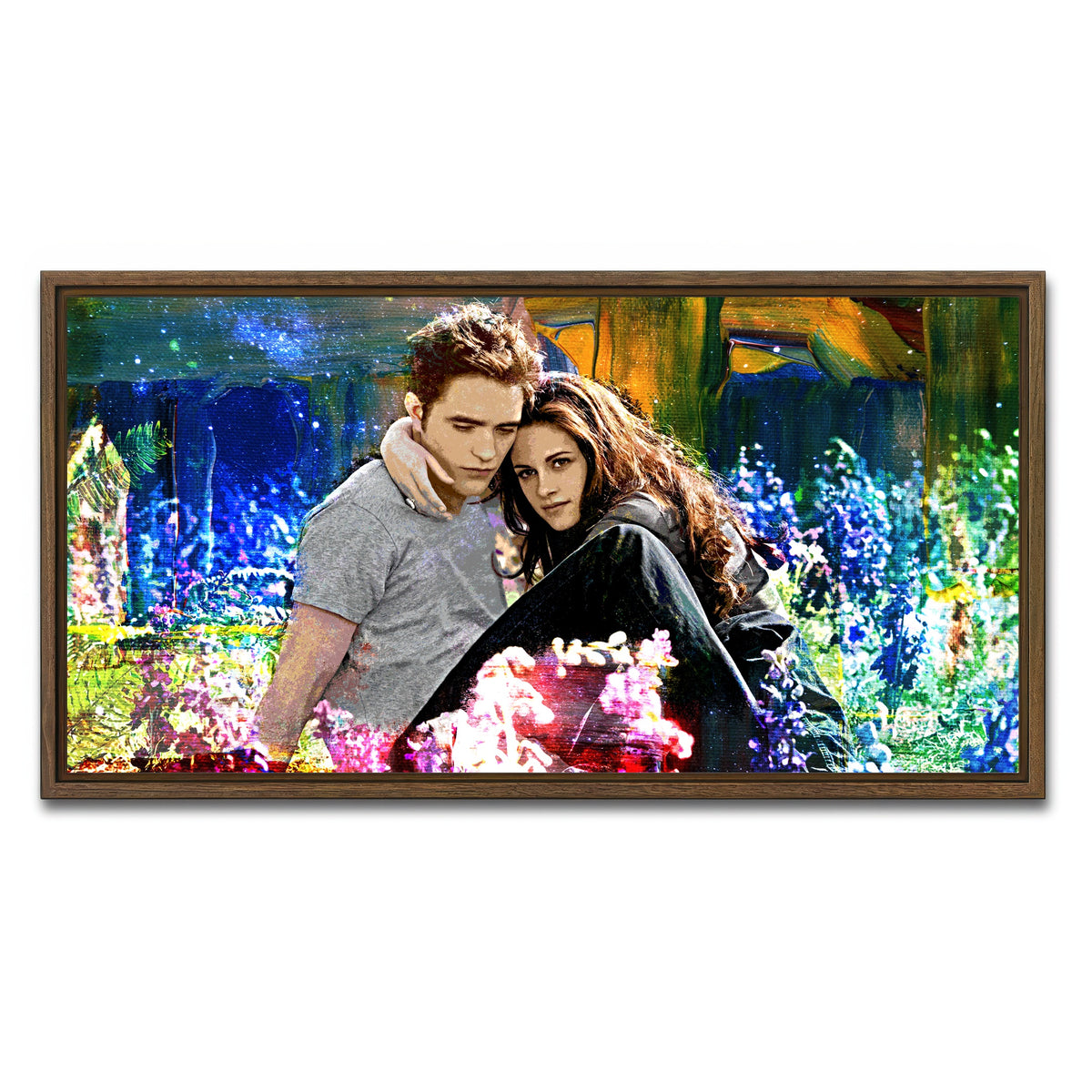 AUTO-MOCKUP WHITE | Edward & Bella | 1 Piece | Walnut Framed Canvas | group=2x1