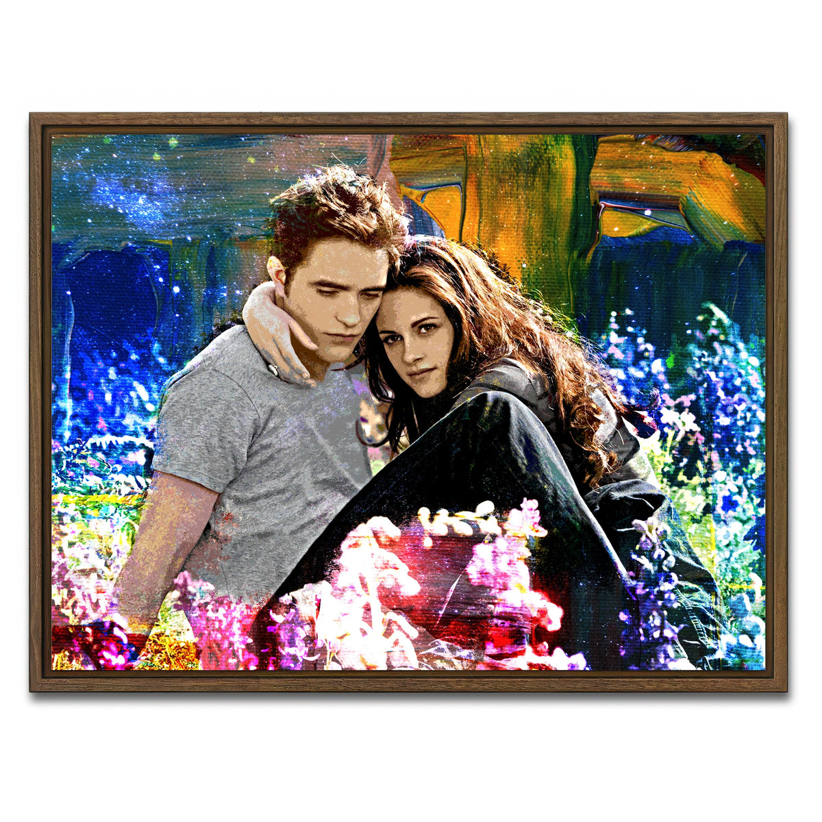 AUTO-MOCKUP WHITE | Edward & Bella | 1 Piece | Walnut Framed Canvas | group=4x3