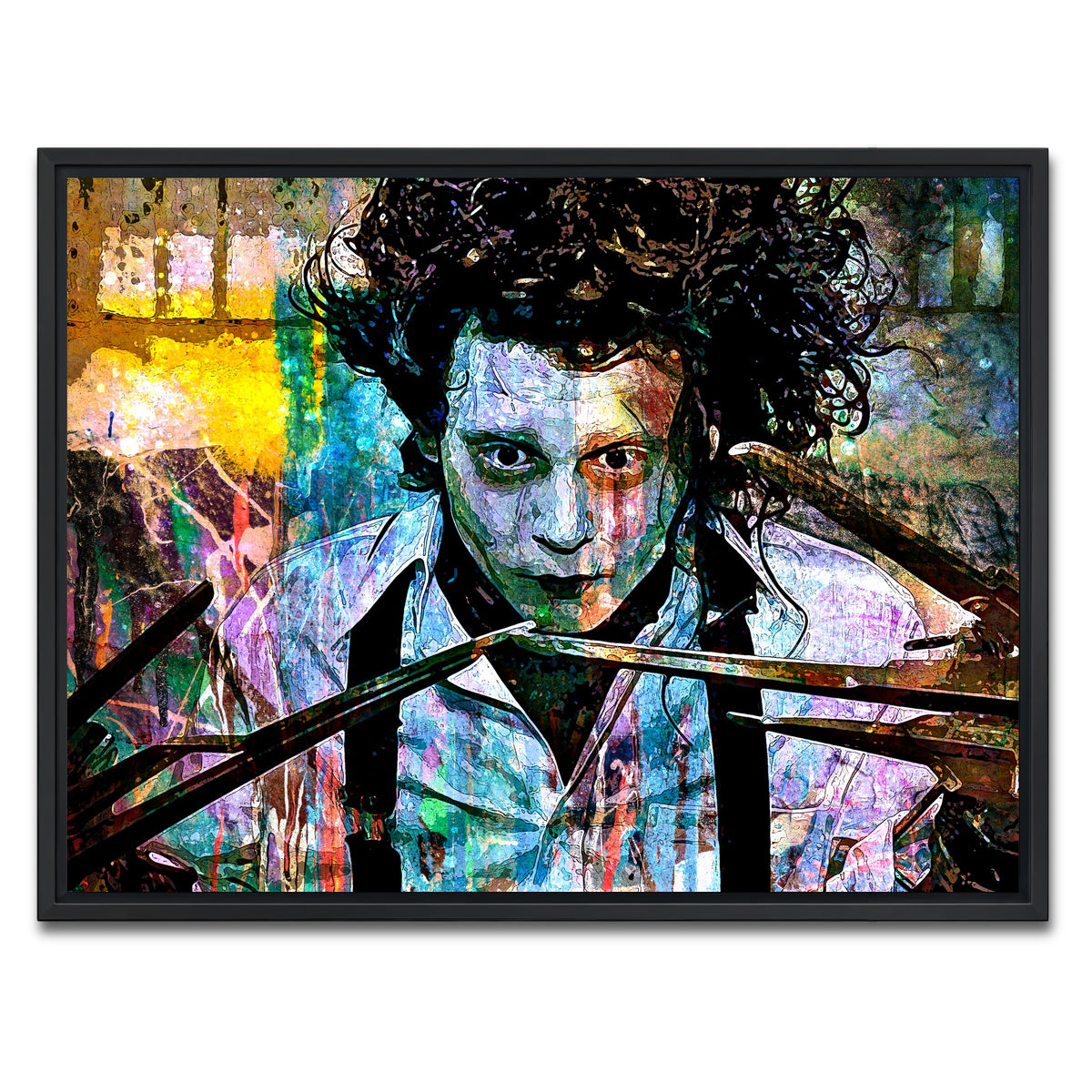AUTO-MOCKUP WHITE | Edward Scissorhands | 1 Piece | Black Framed Canvas | group=4x3