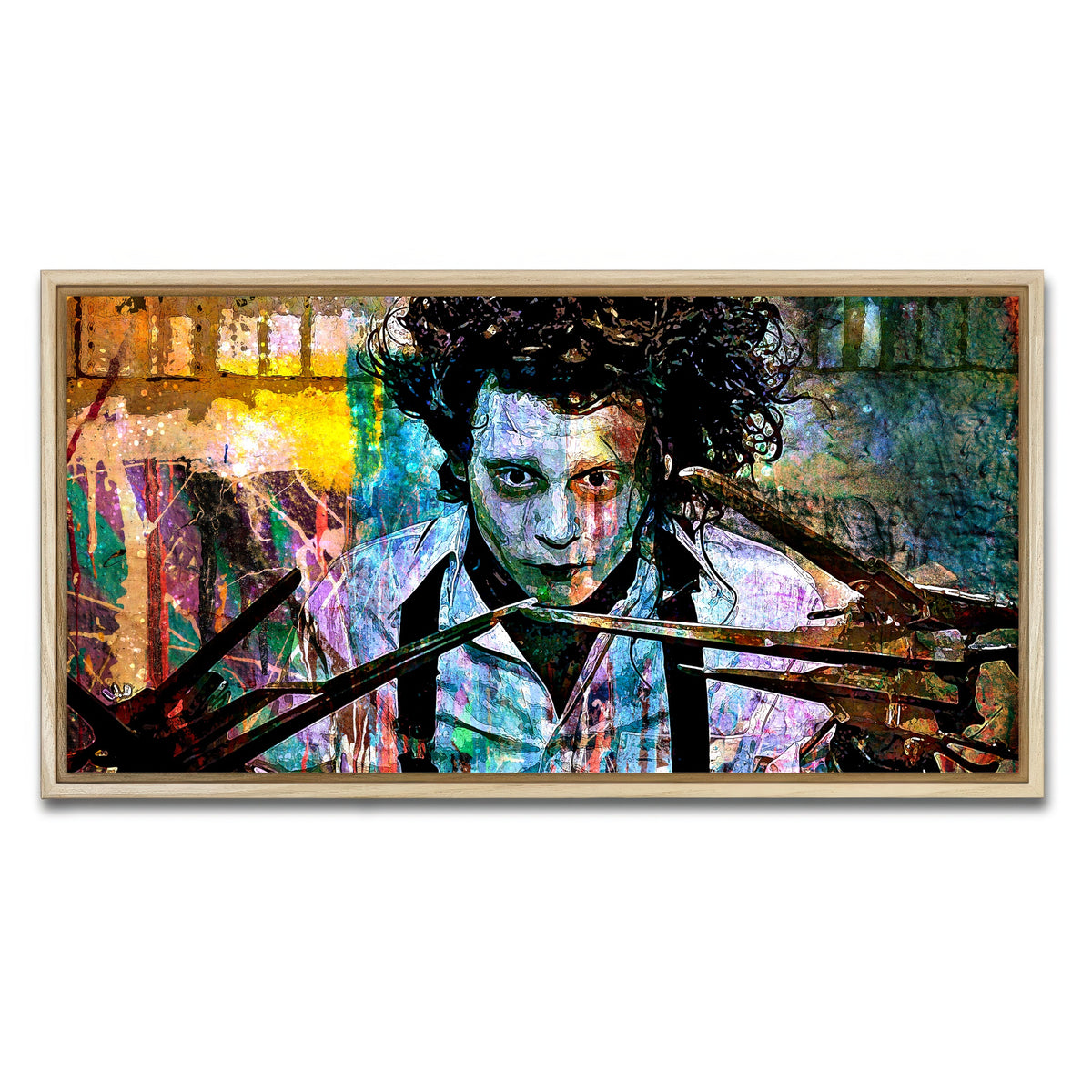 AUTO-MOCKUP WHITE | Edward Scissorhands | 1 Piece | Natural Framed Canvas | group=2x1