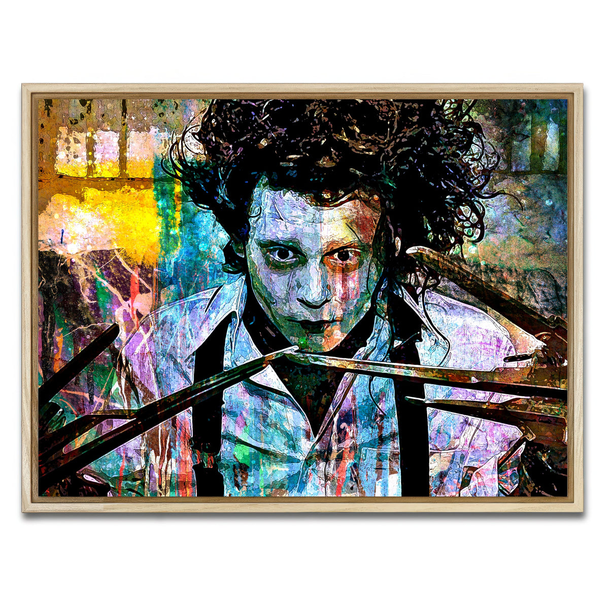 AUTO-MOCKUP WHITE | Edward Scissorhands | 1 Piece | Natural Framed Canvas | group=4x3