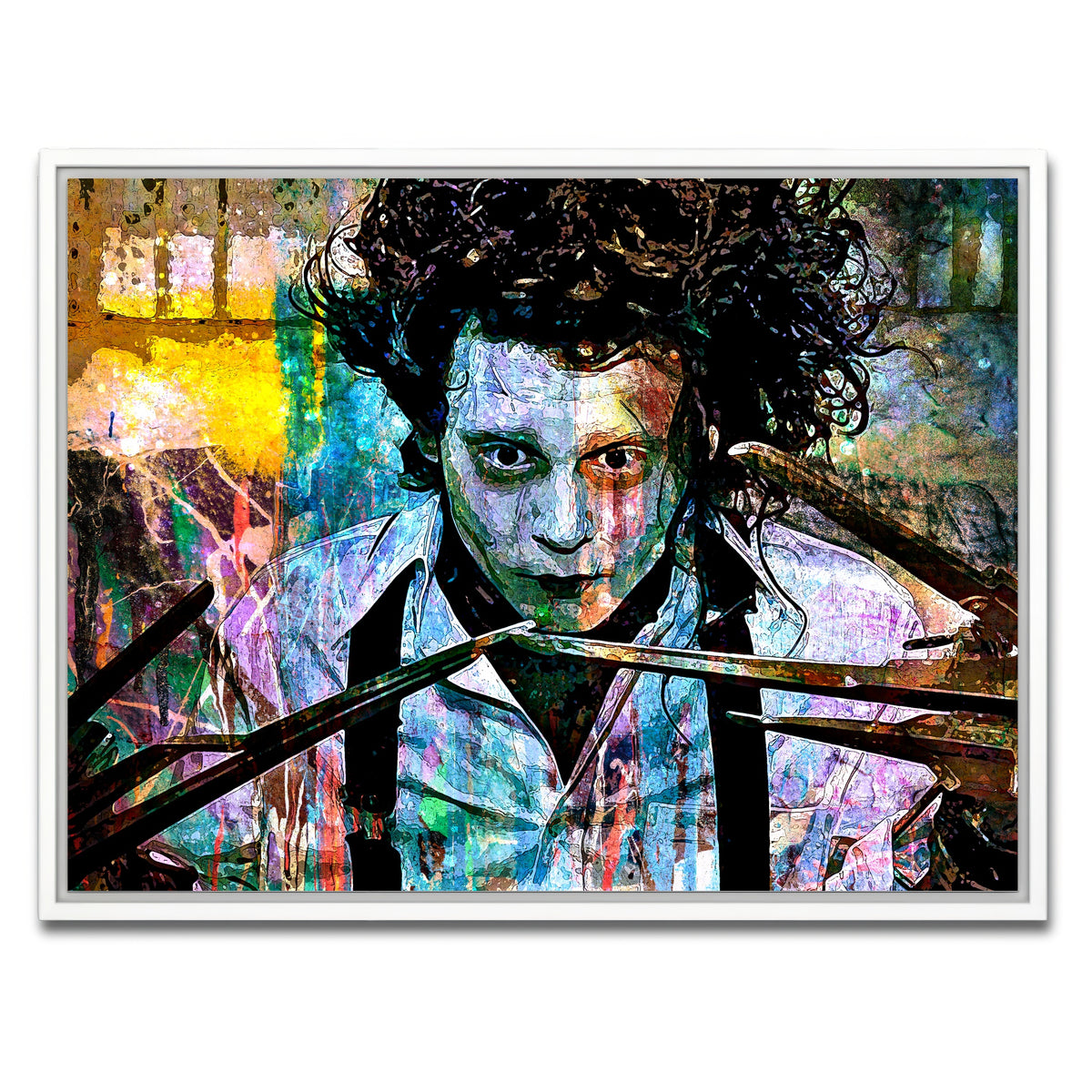 AUTO-MOCKUP WHITE | Edward Scissorhands | 1 Piece | White Framed Canvas | group=4x3