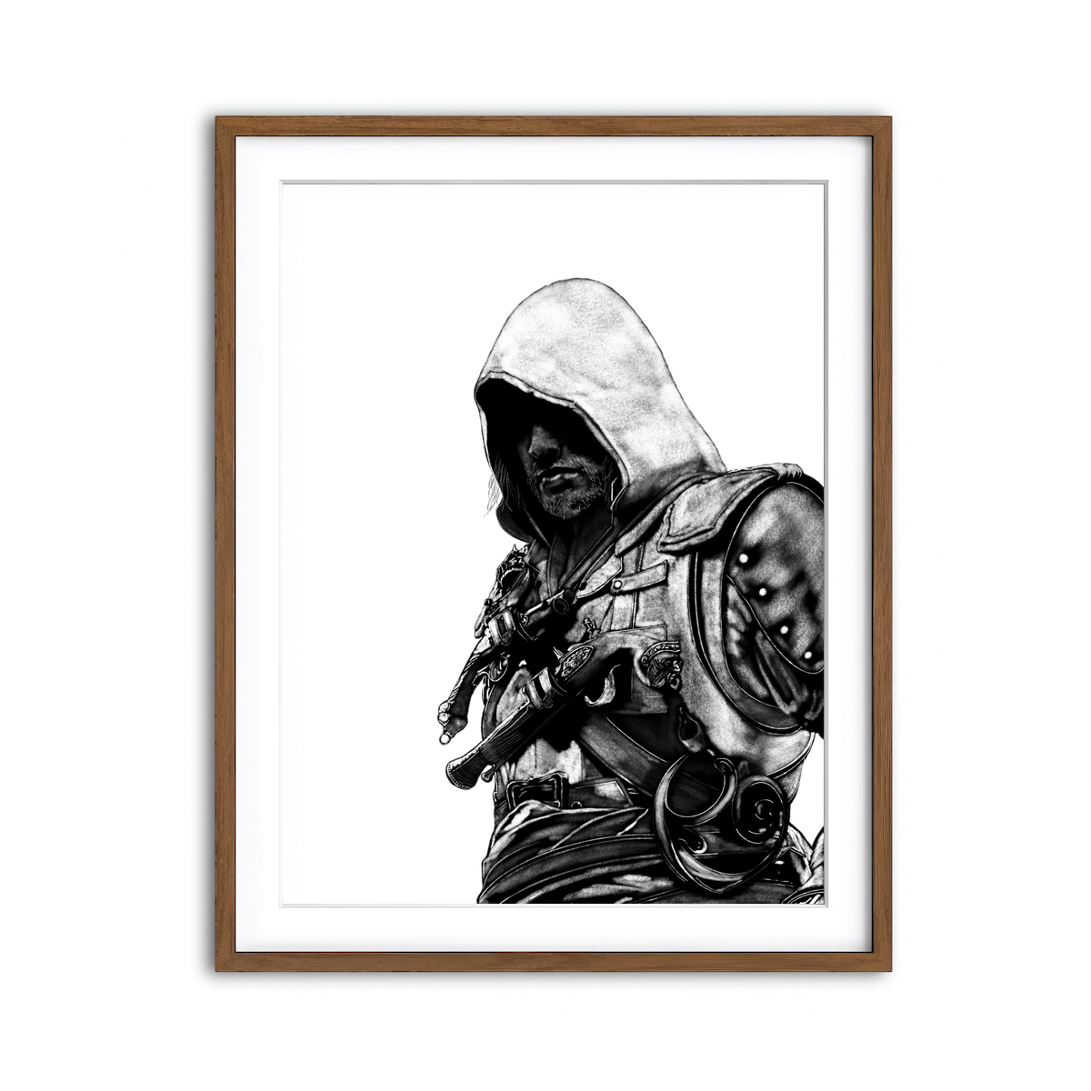 Framed Print 3x4 Walnut