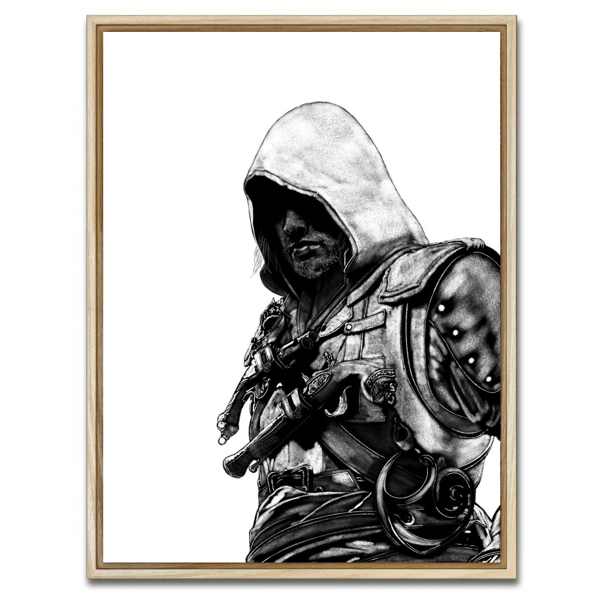 AUTO-MOCKUP WHITE | Edward | 1 Piece | Natural Framed Canvas | group=3x4