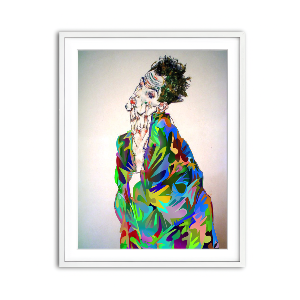 Framed Print 3x4 White